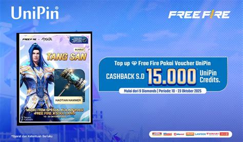 main games free fire Dapatkan Saldo UC 18 promo bulan cashback image 1